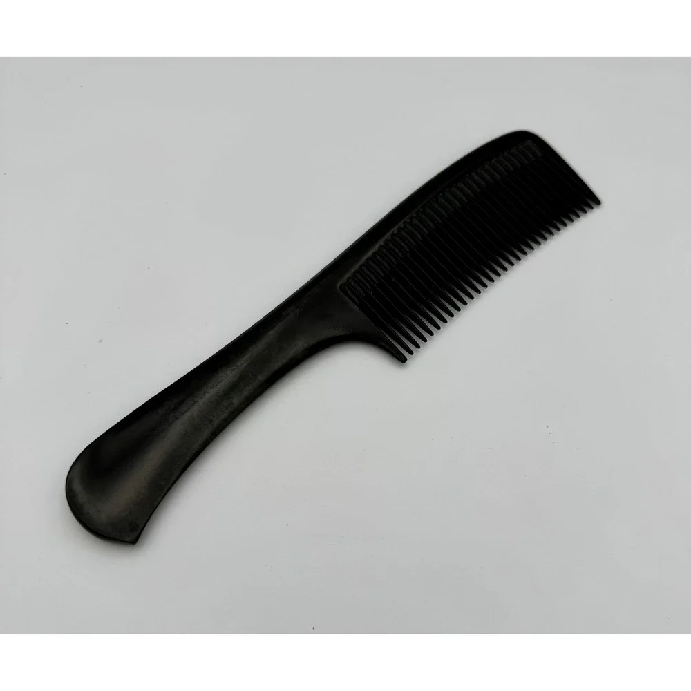 Vtg Champion Guaranteed Hard Rubber Rake Comb Detangler German Ebonite NOS Style